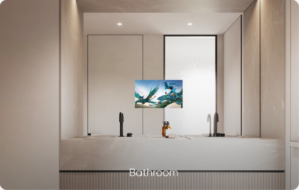 Hotel Bathroom Electric Lighted Mirror Waterproof Smart TV 